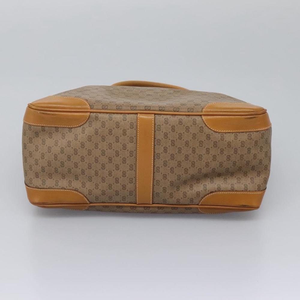 GUCCI Micro GG Supreme Hand Bag PVC 2way Beige Gold 002 123 0033 Auth 118246 - Picture 5 of 16